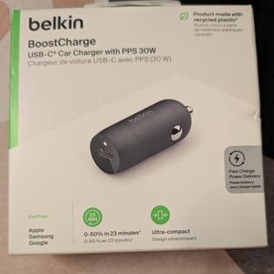 Belkin BoostCharge USB-C Car Charger with PPS 30W